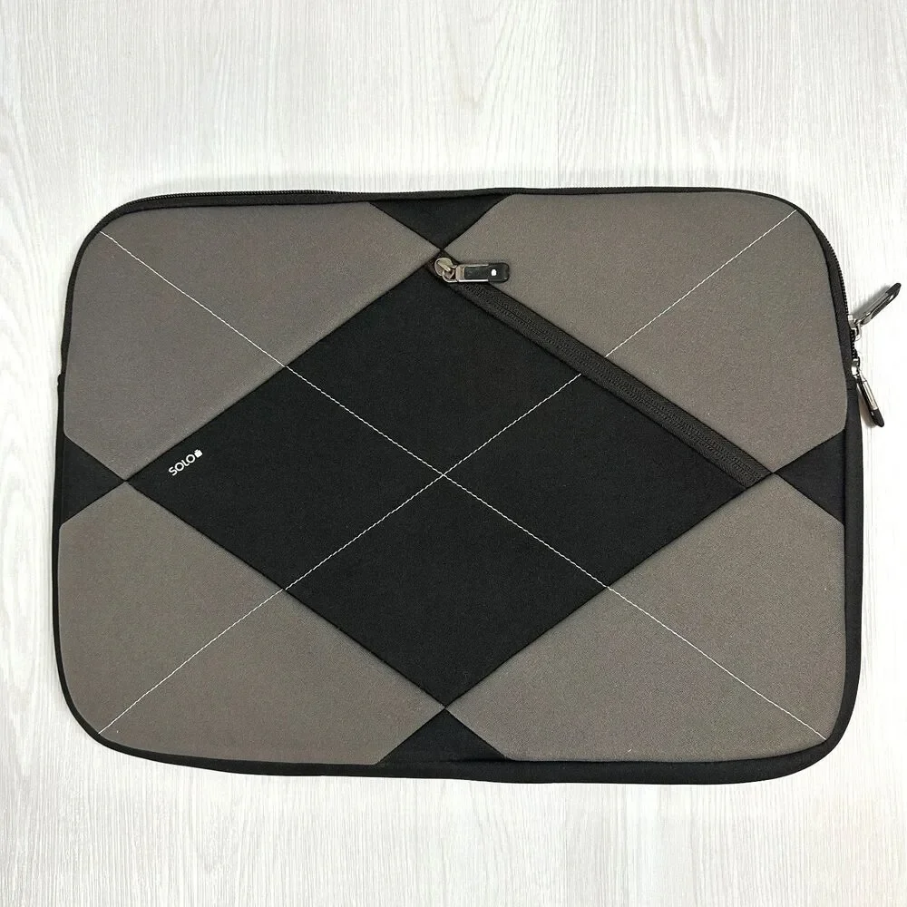 Solo Case Sleeve Padded Black Gray 17
